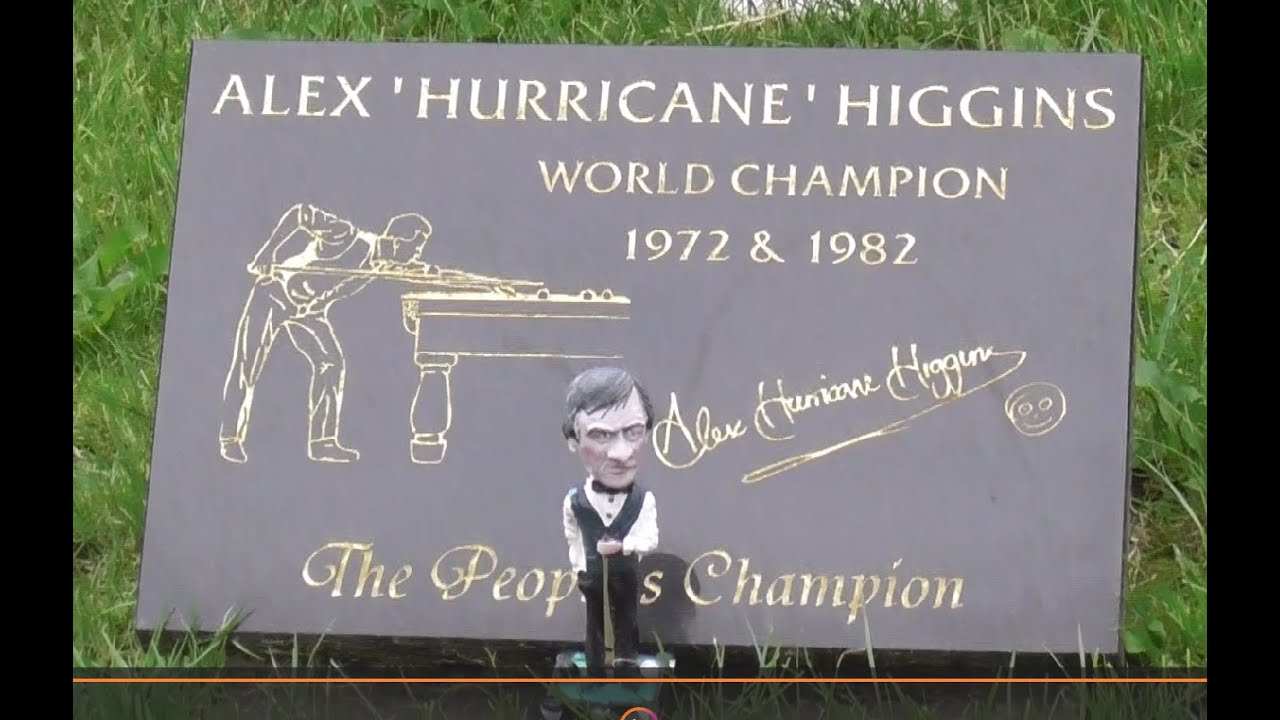 Alex 'Hurricane' Higgins Gone Not Forgotten Carnmoney Cemetery Belfast