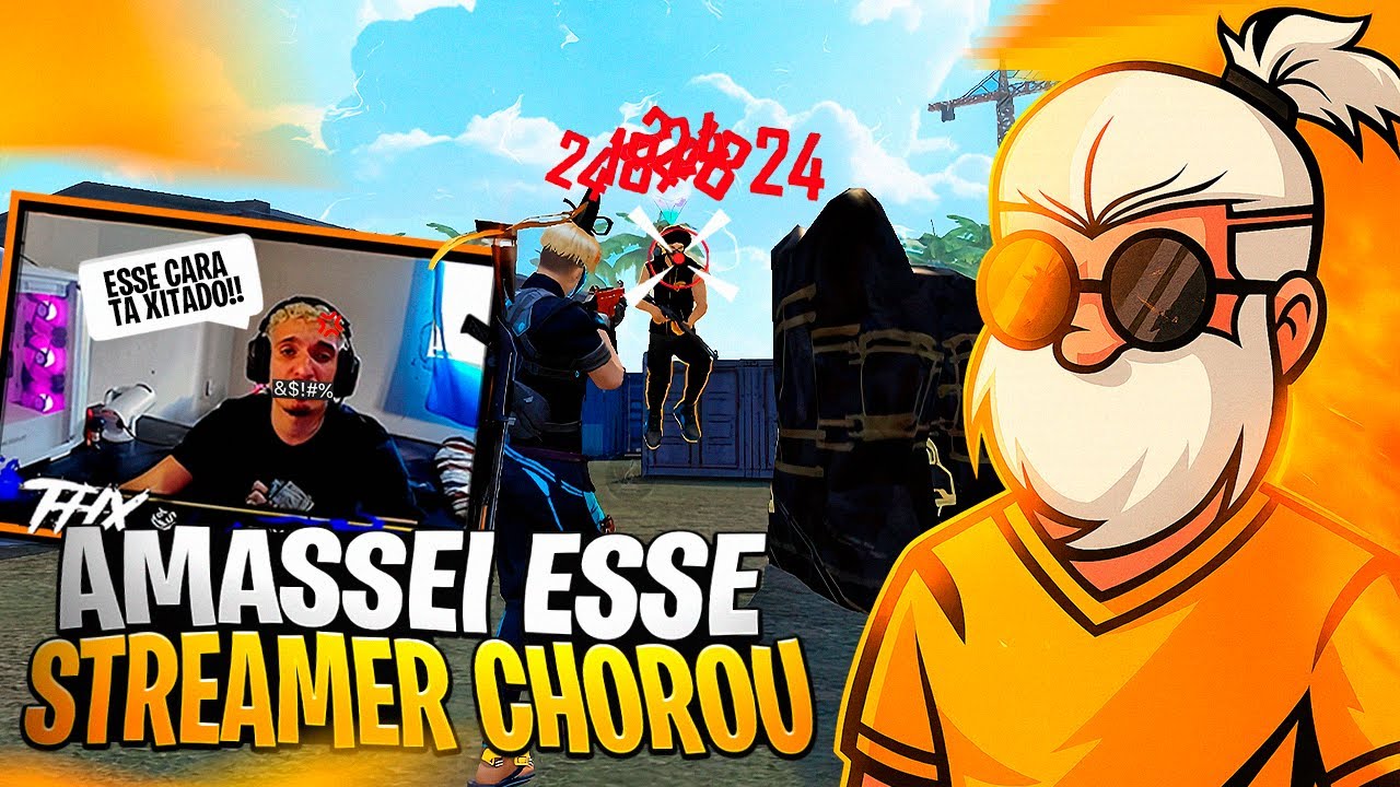 ESSE STREAMER QUASE CHOROU EM LIVE DEPOIS QUE EU FIZ ISSO COM ELE NESSA PARTIDA! FREE FIRE