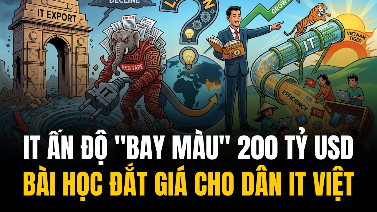 Mất Trắng 200 Tỷ Đô | Thảm Họa Ngành IT Ấn Độ Có Đang Âm Thầm Lặp Lại Ở Việt Nam