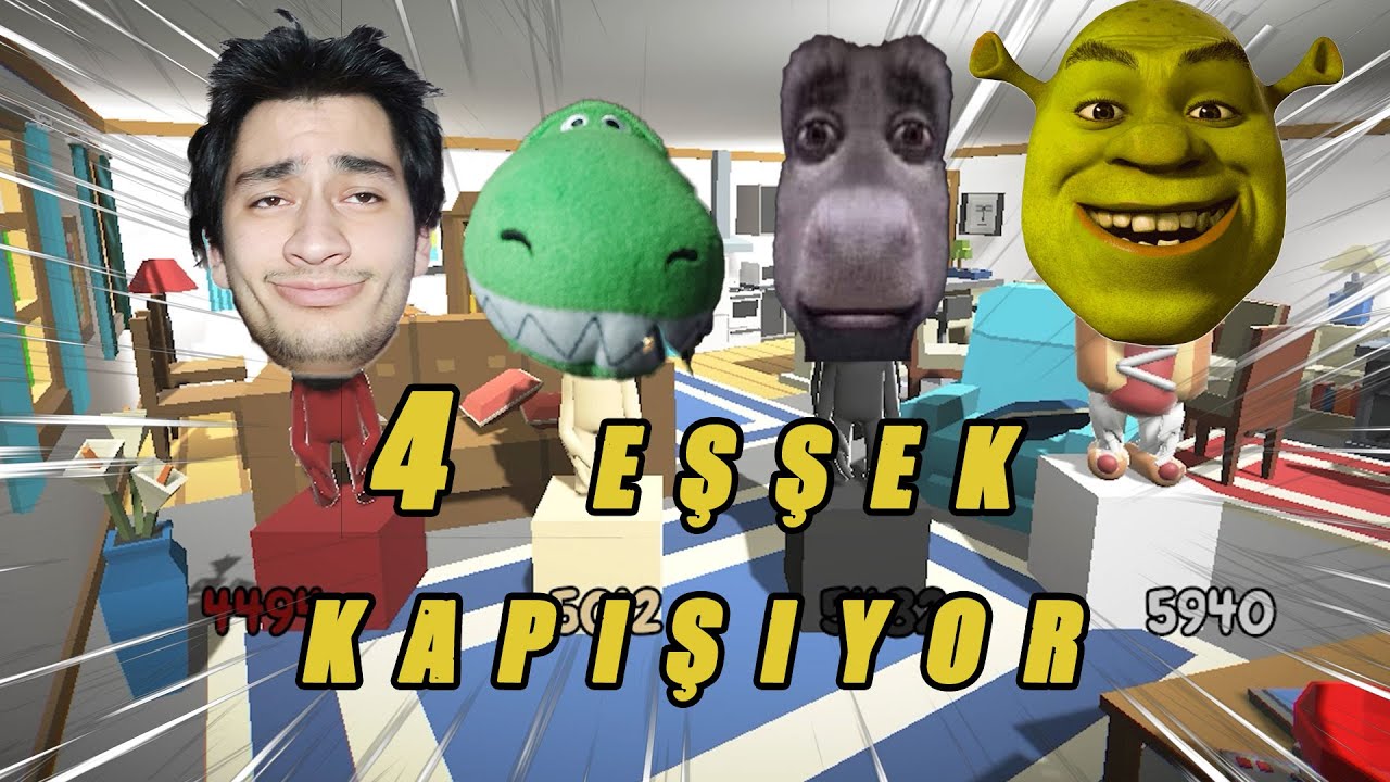 4 EŞŞEK BİRİNCİLİK İÇİN SAVAŞIYOR!!!@baldiback |PARTY PANİC