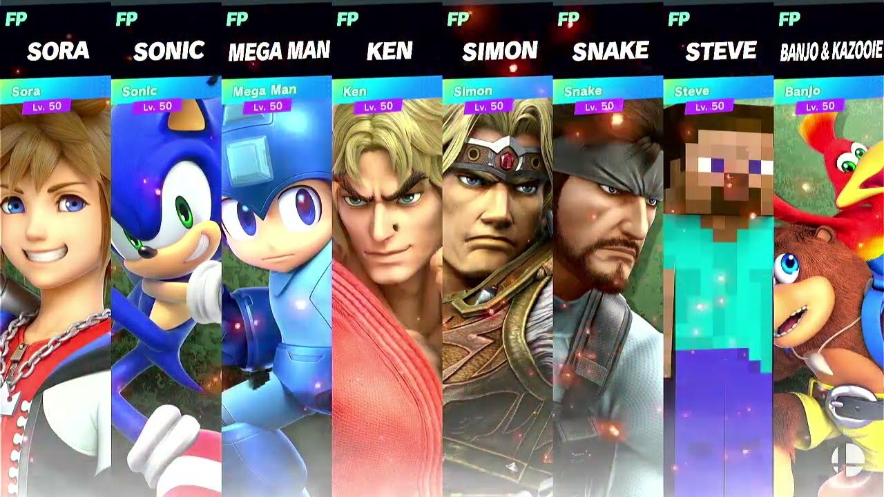 Super Smash Bros Ultimate Amiibo Fights Request 3rd party Free for all