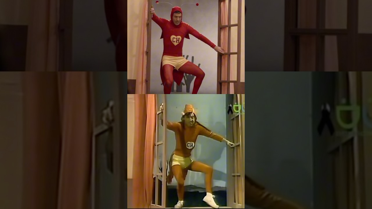 Este el el primer capítulo de #elchapulíncolorado que vemos en #chespirito #sinquererqueriendo 💛