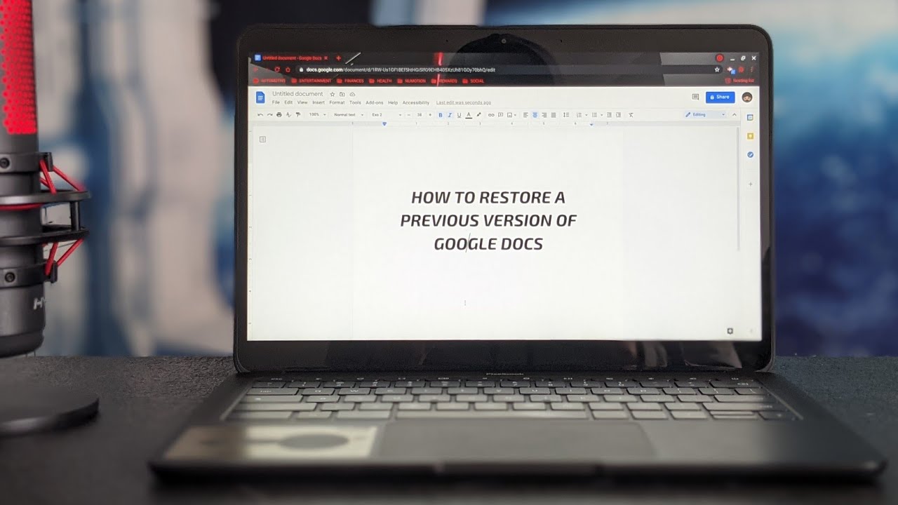 Google Docs: How To Recover / Restore A Previous Document With Version History