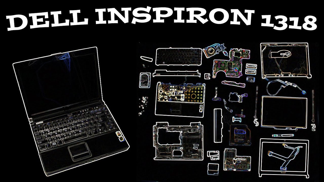 DELL INSPIRON 1318 take apart video, disassemble, how to open disassembly