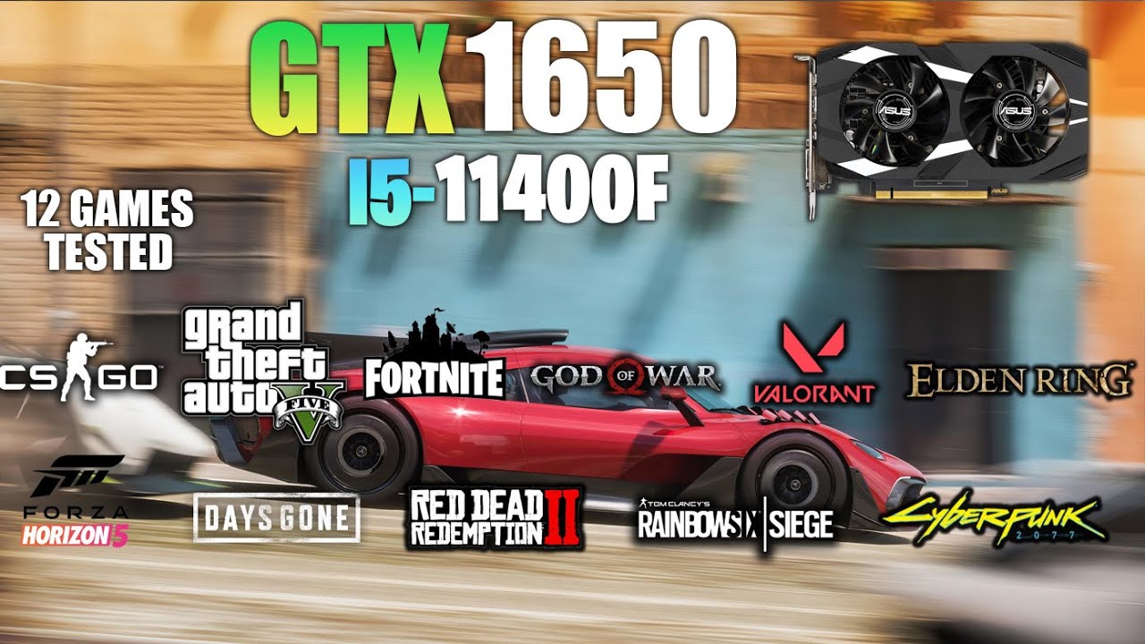 GTX 1650 + i5 11400F : Test in 12 Games - GTX 1650 Gaming