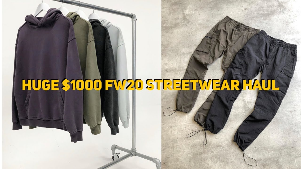 HUGE $1000 Fall/Winter 2020 STREETWEAR Haul | Men&rsquo;s Fashion