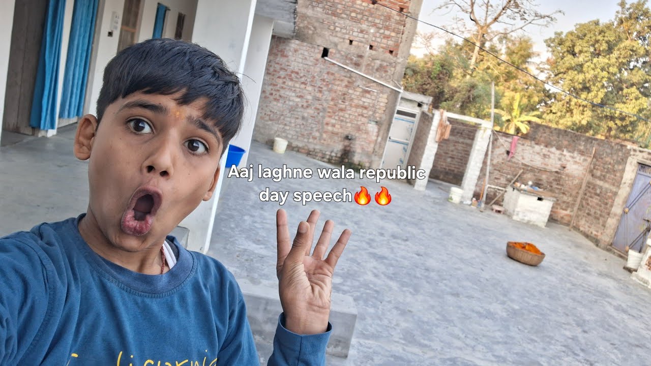 Aaj lagane wala republic day speech🔥🔥#trending#vlog#souravjhoshivlog 