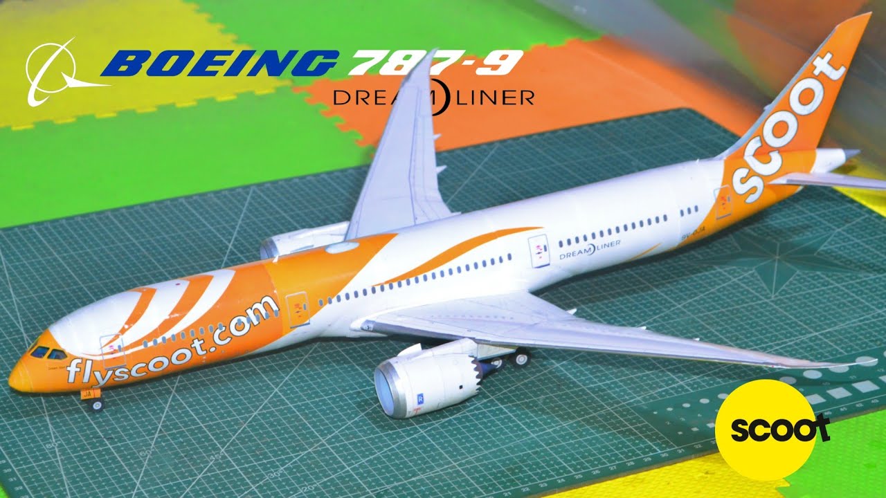 BOEING 787-9 (DREAMLINER) SCOOT | PAPERCRAFT