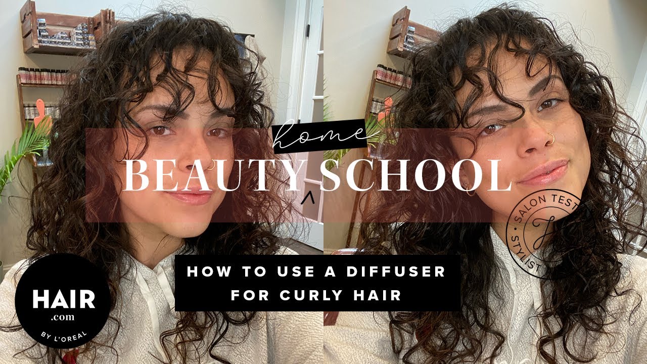 How To Use A Diffuser For Curly Hair | Beauty Home School | Hair.com By L'Oreal