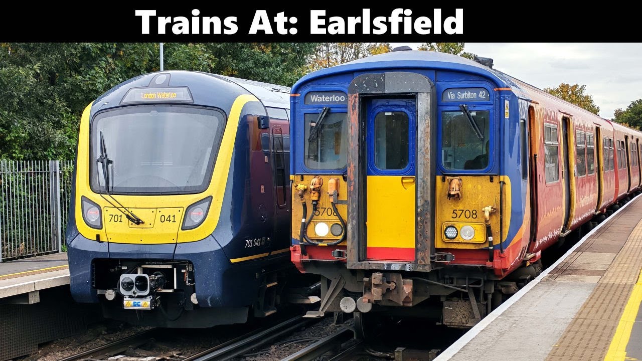 Trains At: Earlsfield (Inc: FAST Class 455s, NSE, Class 701s, Expresses, Metro & More) 17/10/2025