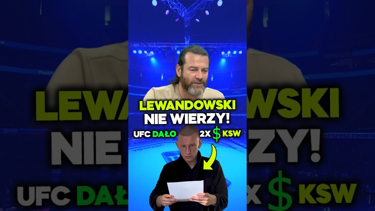 Lewandowski NIE WIERZY, że UFC dało 2x więcej od KSW! 🤬