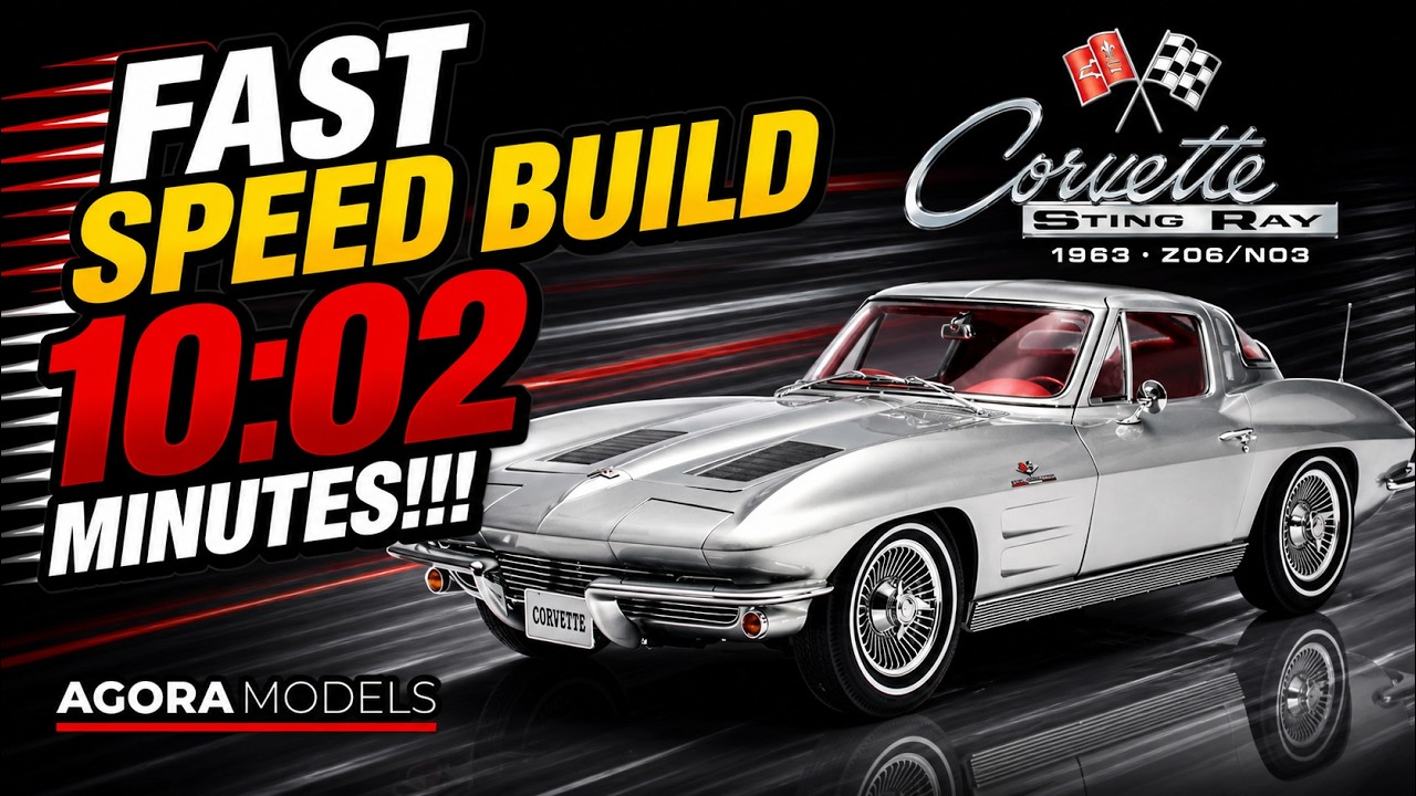 Corvette Sting Ray - Agora Models - Fast Speed Build - 10:02 Minutes!!!