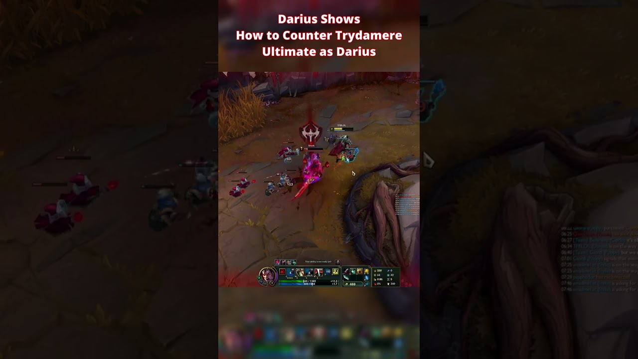 How to Counter Tryndamere as Darius | Darius Top Lane | #leagueoflegneds #dariuslol #darius