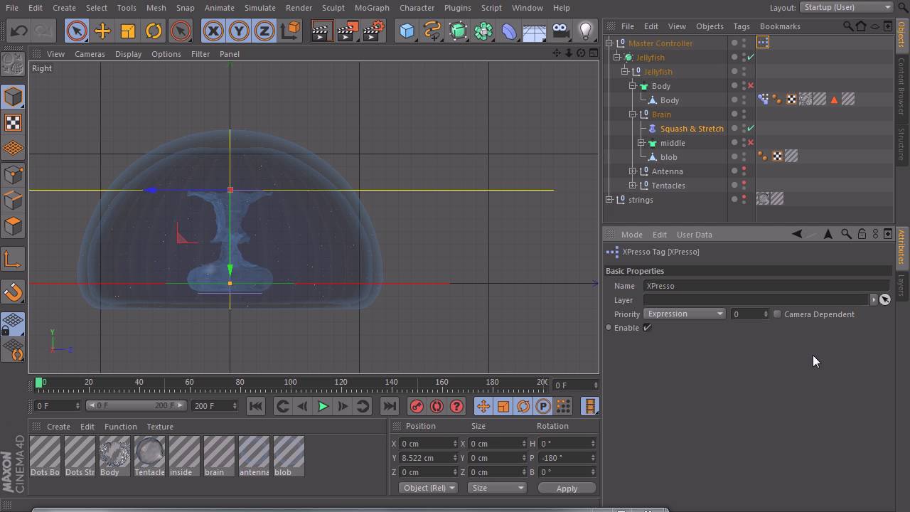 Understanding the Basics of XPresso in CINEMA 4D - 21 Delayed Deformers