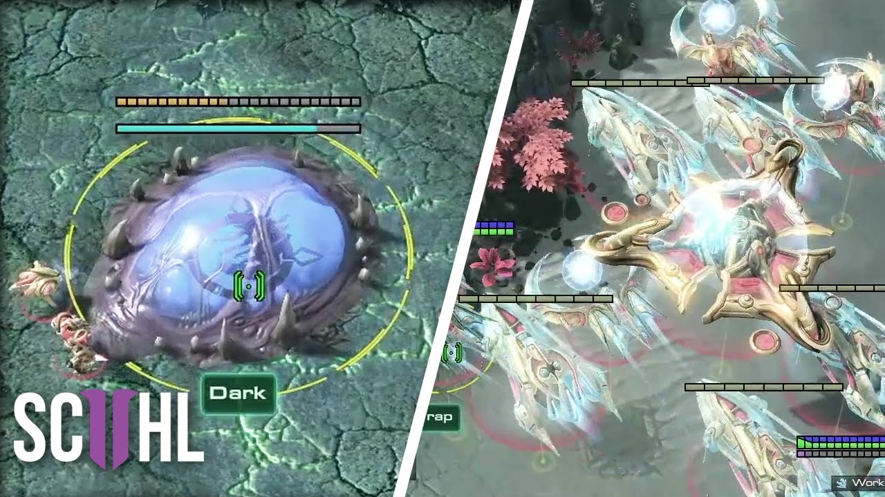 Lots of Carriers in StarCraft 2: Trap vs. Dark