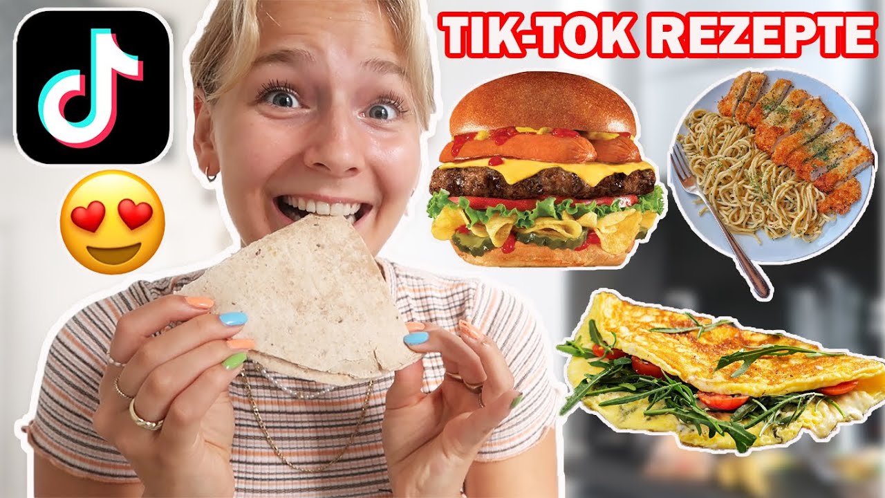 24H die gehyptesten TIKTOK FOOD TRENDS essen🤤🤌🏻🍕(beste!!)