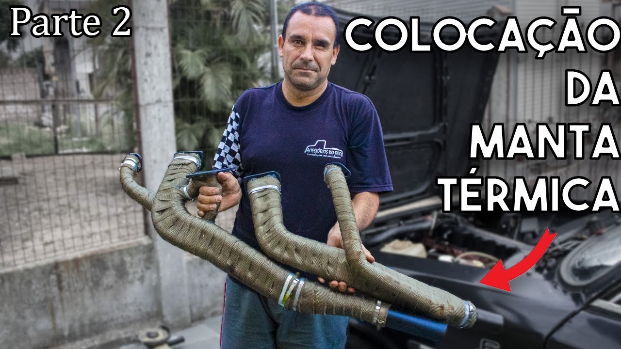 Término da colocação da manta térmica e instalação de escape. Parte 2.