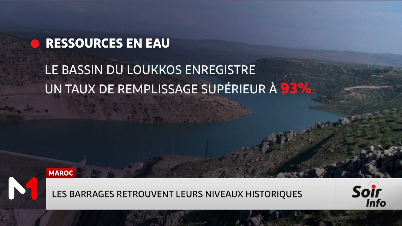 Maroc : les barrages retrouvent leurs niveaux historiques
