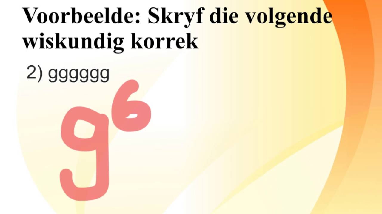 Graad 7 Kwartaal 3 - Algebraïese uitdrukkings video 2