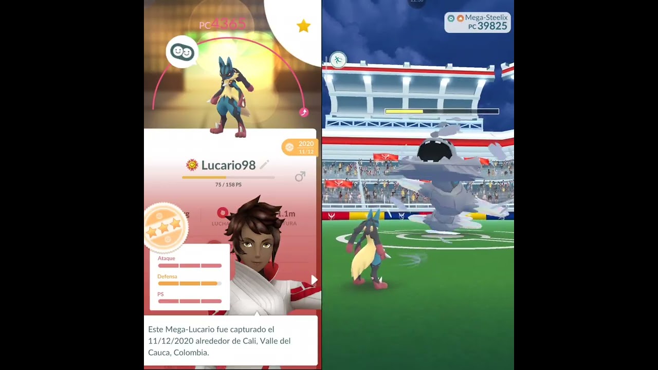 Raid Solo Mega Steelix VS Mega Lucario(Cloudy Weather🗡️)