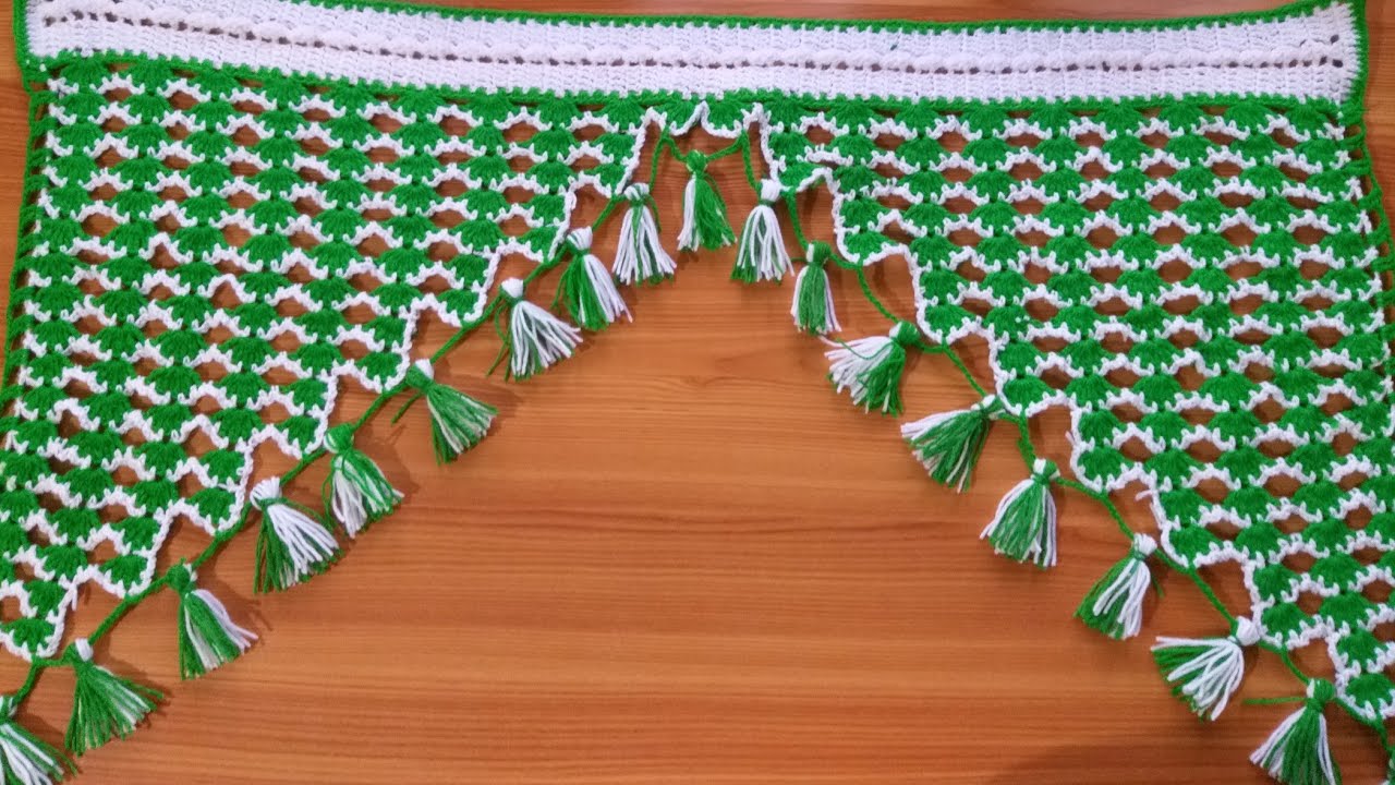 VERY EASY WOOLEN LONG DOOR HANGING TORAN,crosia design toran,crosia toran,