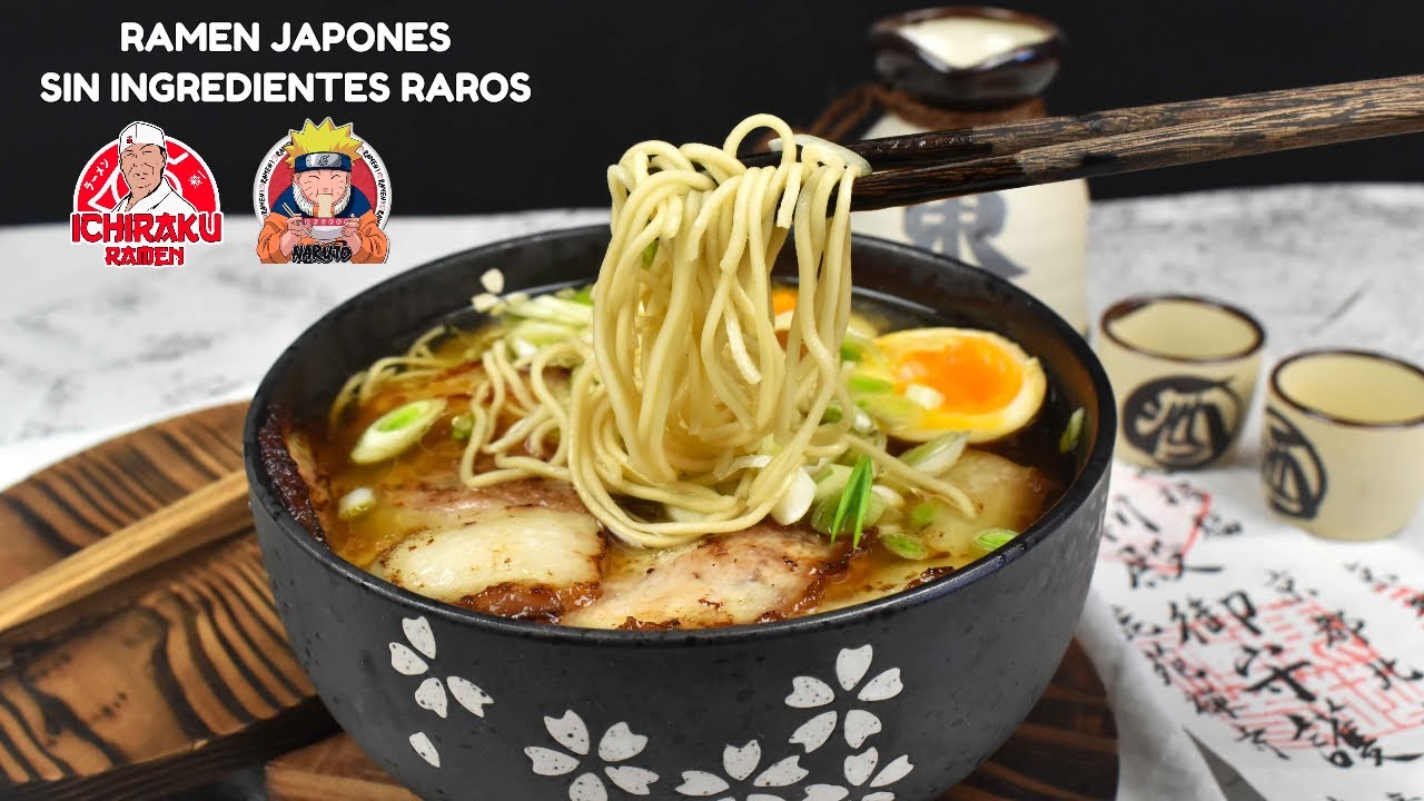 Ramen japones sin ingredientes raros-ichiraku ramen de puerco