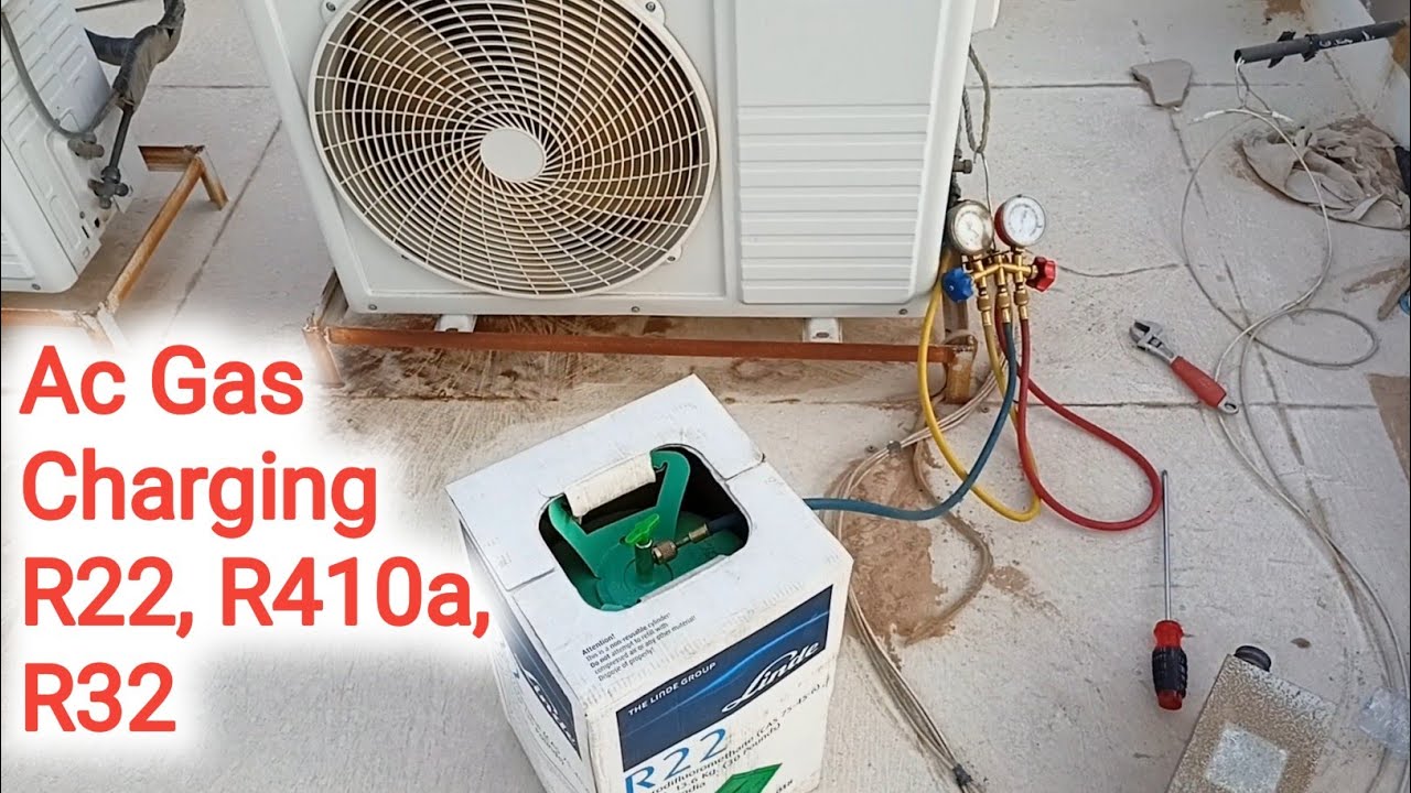 Split Ac Gas Charging kaise kare R410a, R32, R22, R404, R134a | गैस चार्जिंग कैसे करें