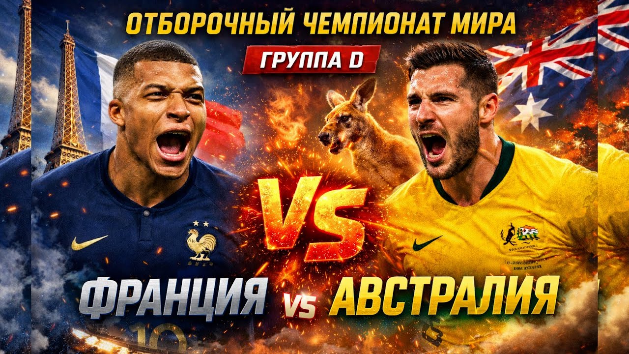 ОТБОРОЧНЫЙ ЧЕМПИОНАТ МИРА 🔥 Франция vs Австралия | ГРУППА D | ЭПИЧНЫЙ МАТЧ | FIFA / eFootball