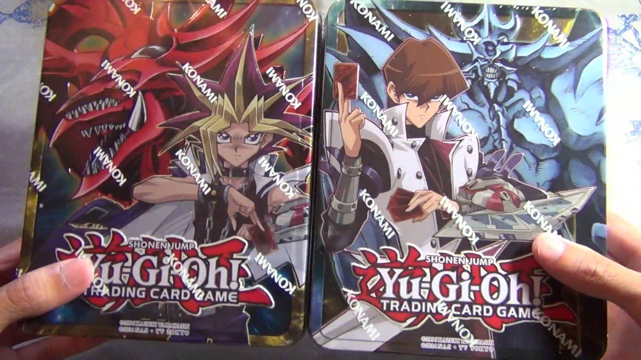 Yugioh 2016 Mega-Tin Yugi & Slifer and Kaiba & Obelisk Opening!!!