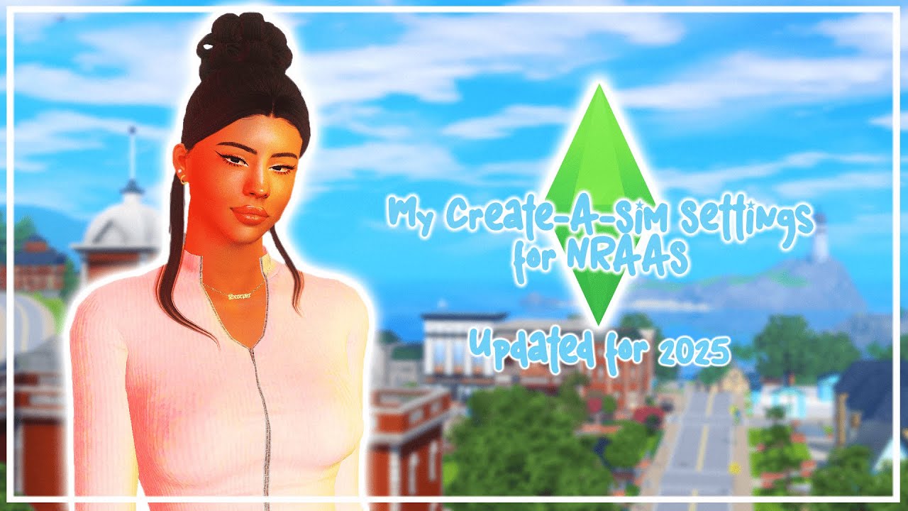 Мои настройки создания персонажа для NRAAS (обновлены в январе 2025 г.) // The Sims 3 ✨