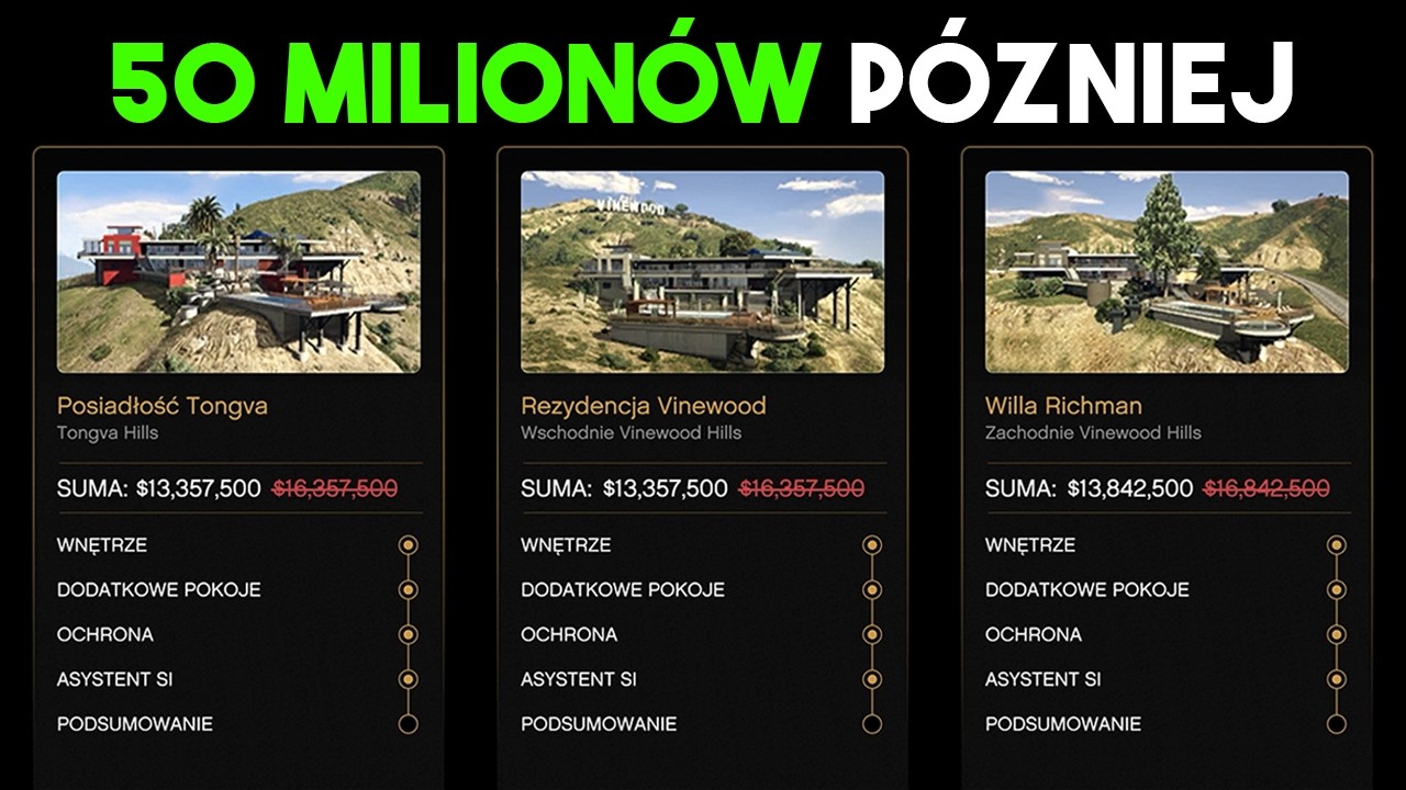 KUPIŁEM WSZYSTKIE REZYDENCJE | GTA ONLINE na 100%