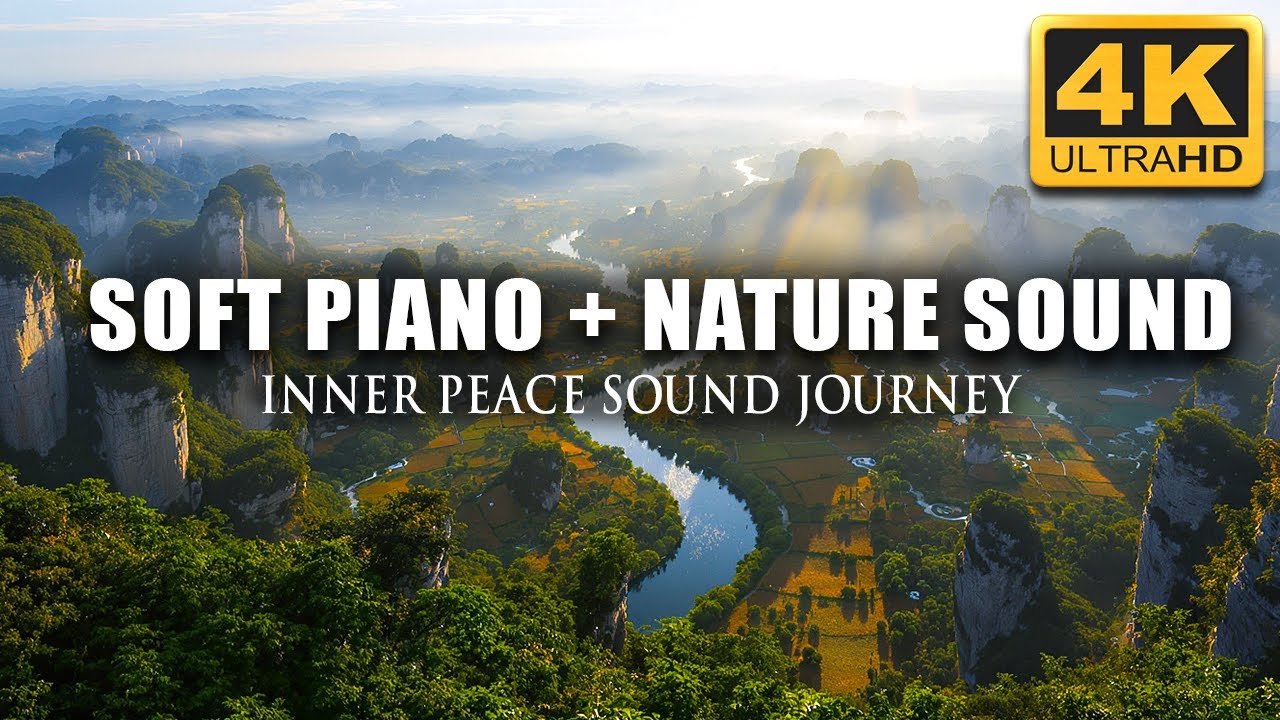 Night Peace 🍃 Soft Piano + Nature Sound for Light Sleepers
