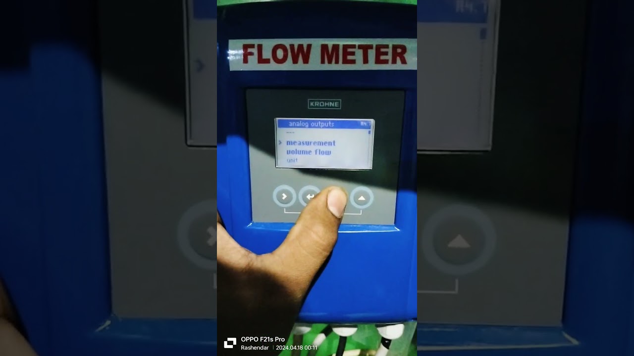 Krohne flow meter ka range kaise change kare