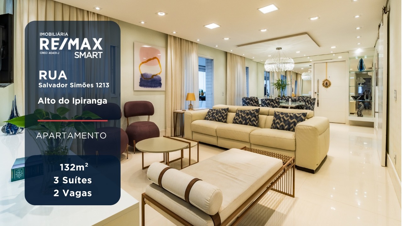 Apartamento 3 Suítes | Nouveaux Alto do Ipiranga | Vila Dom Pedro I | RE/MAX SMART