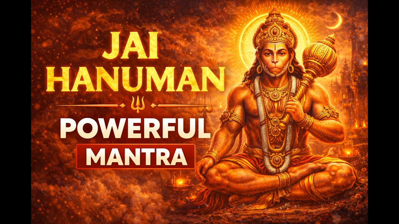 🚩 Jai Hanuman  | Listen to this Powerful Mantra for stress and anxiety | Hanuman Bhajan for Peace