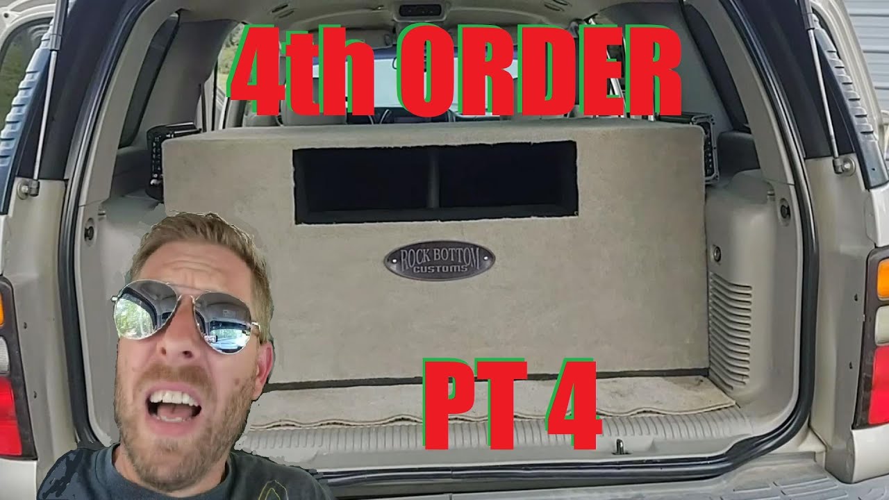 FLEXIN Chevy Tahoe 4th Order Stereo System Bass Build upgrade pt4 Final Episode