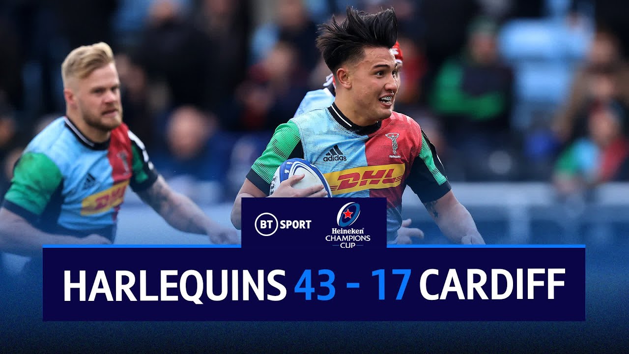 Harlequins vs Cardiff (43-17) | Smith & Dombrandt Break Welsh Resistance | Champions Cup Highlights