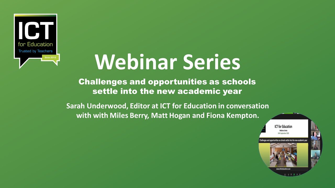 ICT For Education Webinar Series