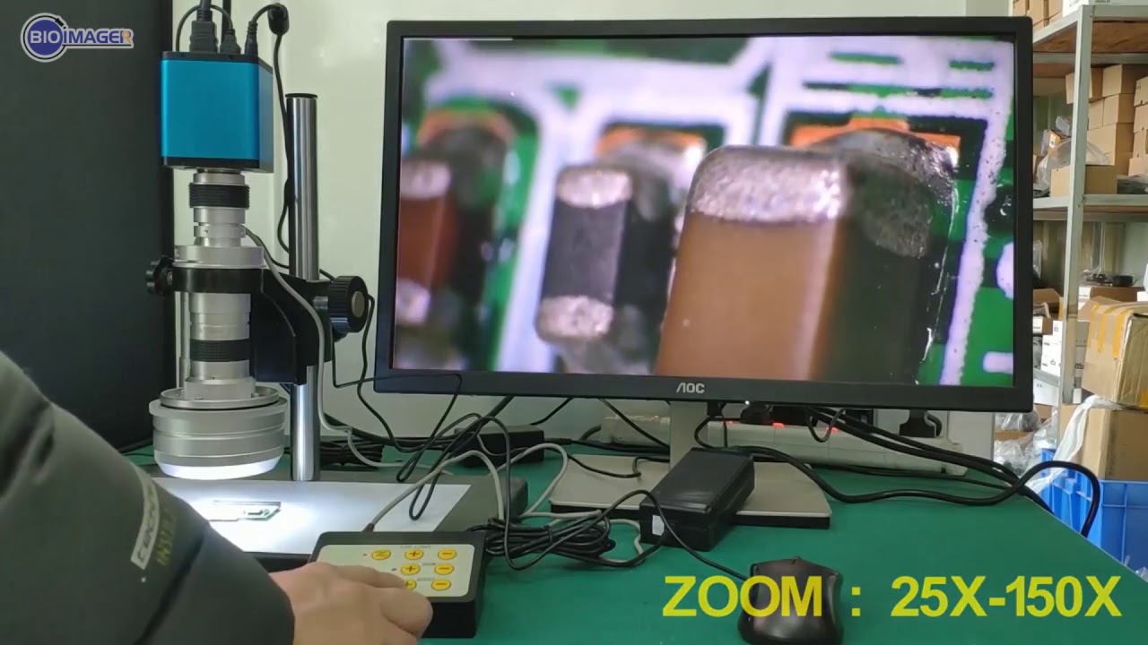 Bioimager Motorized/automated 3D Video Stereo Microscope 1080P HD autofocus auto focus camera