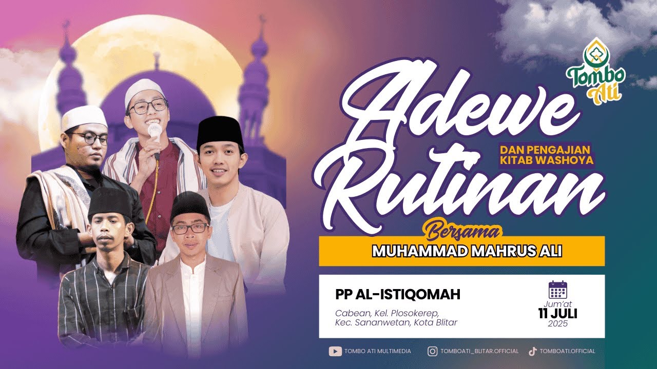 [LIVE] Rutinan Maulid Simtudduror Majelis Tombo Ati Oleh Gus Farid feat Cak Mahrus Ali