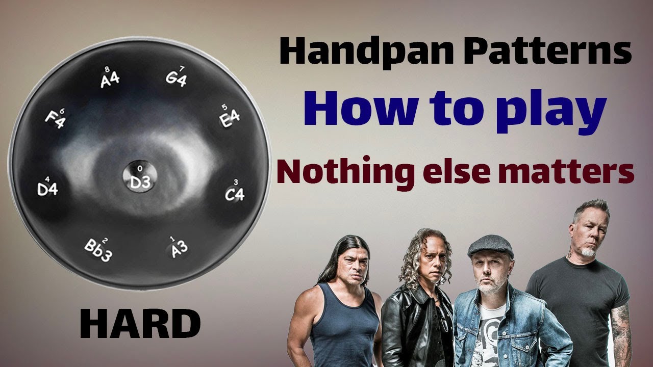 nothing else matters (metallica) ;hangdrum tutorials | آموزش هنگدرام