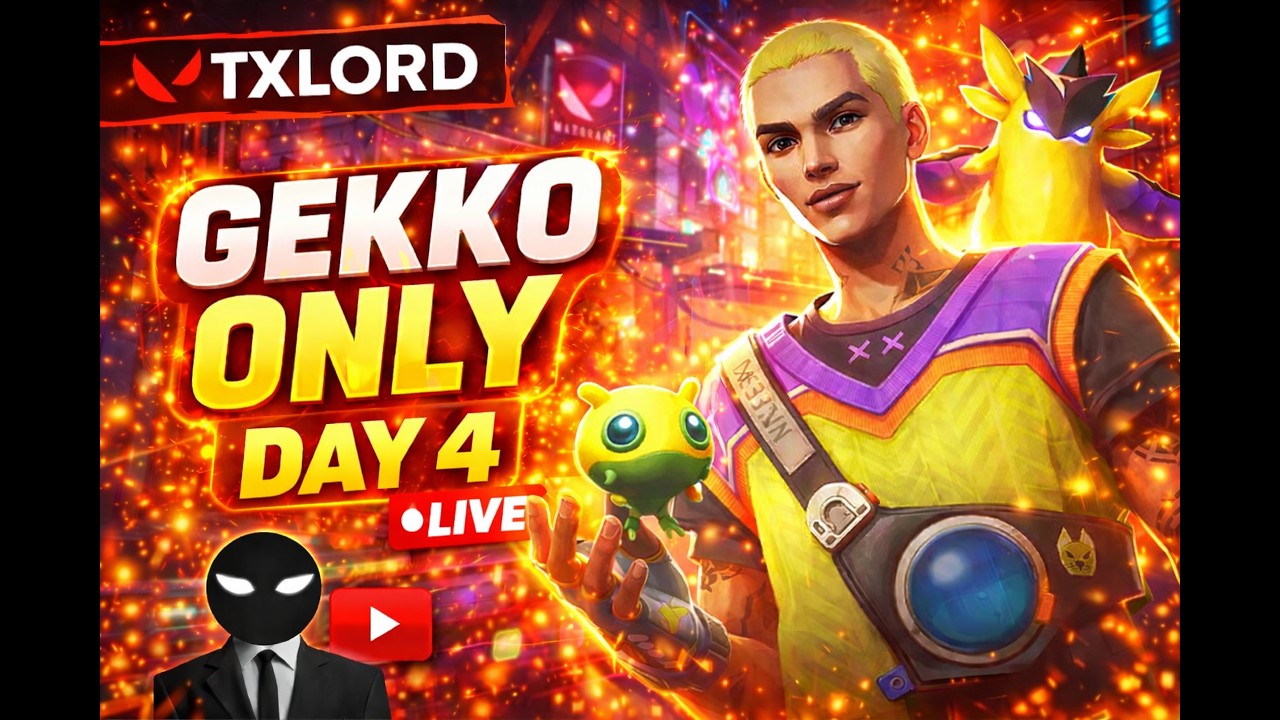 GEKKO ONLY DAY 4🔥 LIVE | INSANE Clutches + Facecam | TXLORD