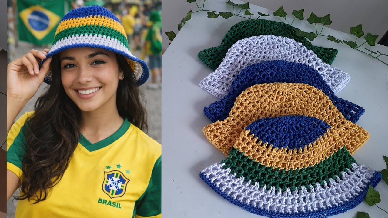 PASSO A PASSO BUCKET DE CROCHÊ COM SOBRAS DE BARBANTES!