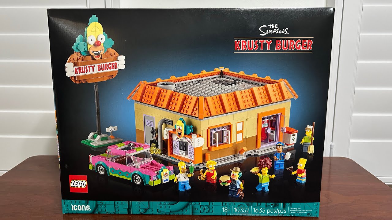 LEGO Icons The Simpsons: Krusty Burger Speed Build Review 10352