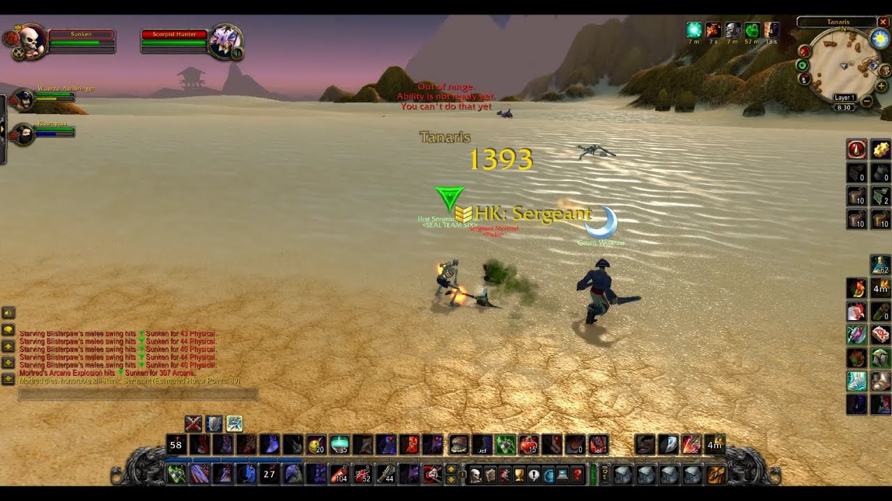World of warcraft classic vanilla world pvp tanaris