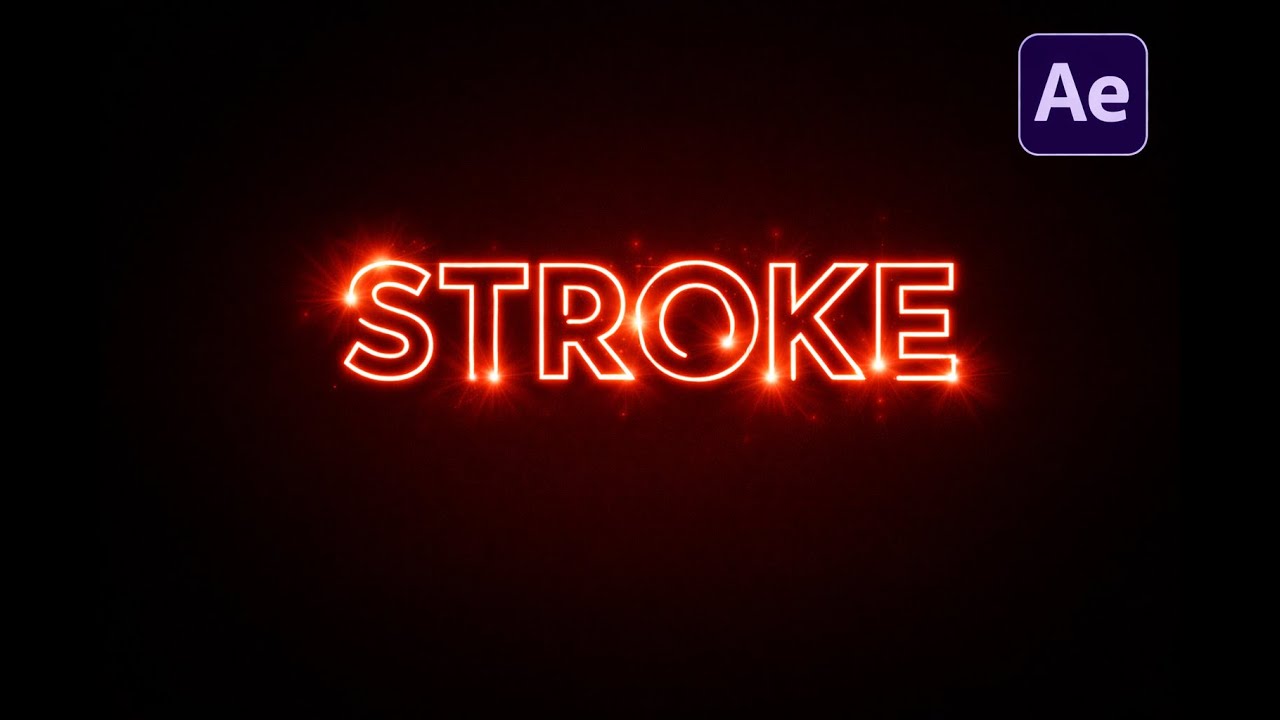 “RDc Studio  Light Stroke Text Effect in After Effects | Stroke Text Animation Tutorial  AE Beginner