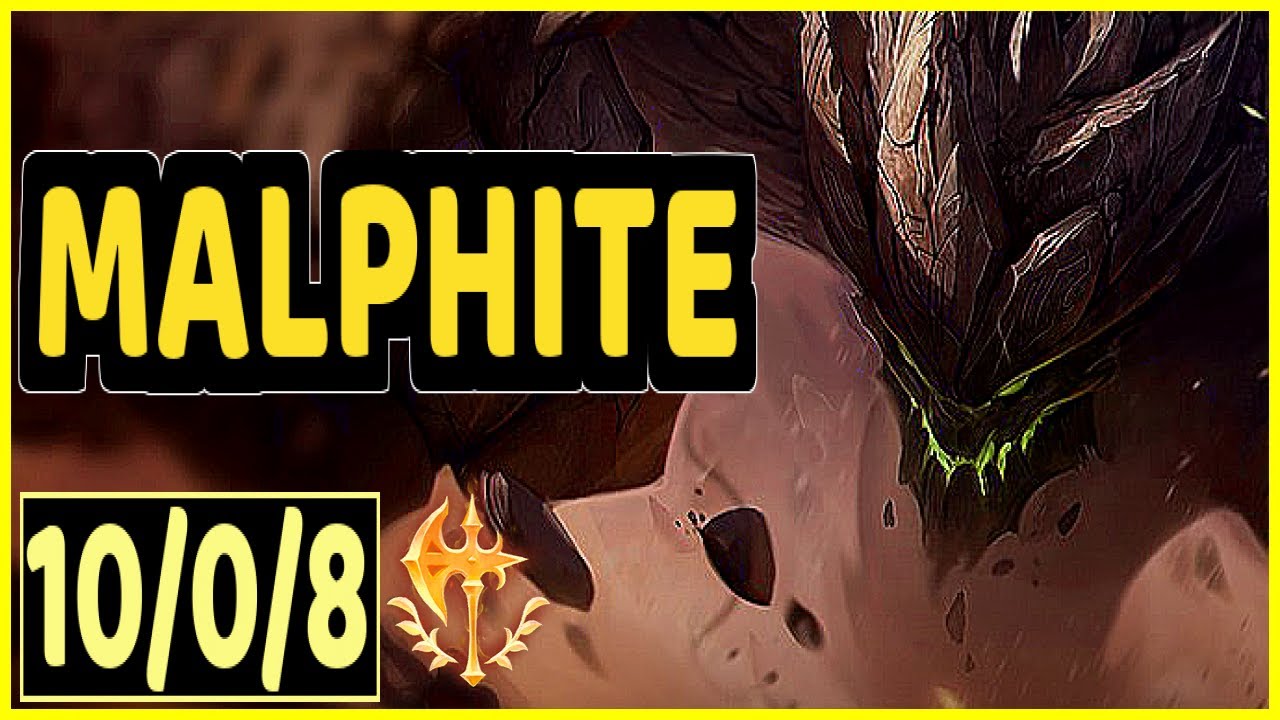 League Of Legends S16- Malphite Perfect game! Vs Millionair Volibear!