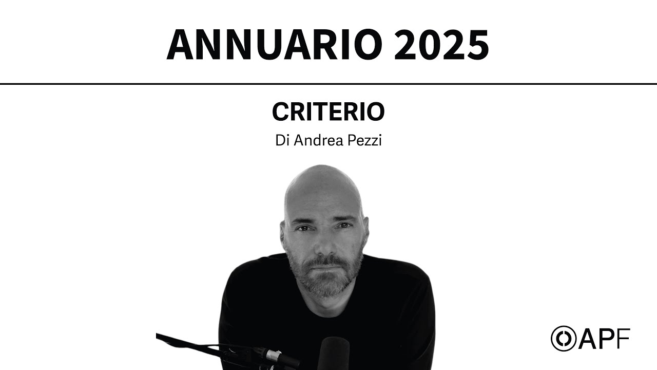 Annuario 2025: Criterio