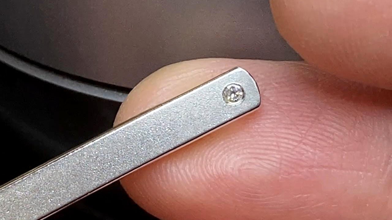 Flush Setting Diamond on A Flat Surface