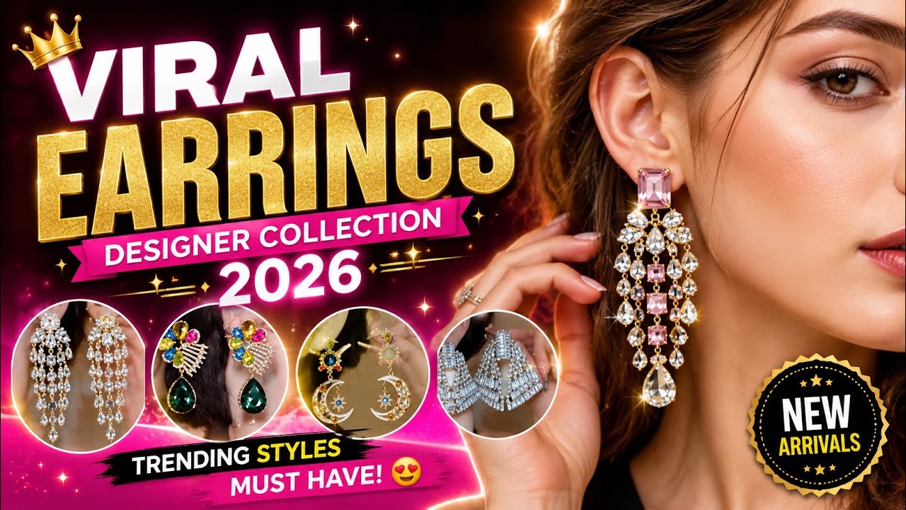 Viral Designer Earrings Collection | Latest Trending Party Wear Jewellery 2026
